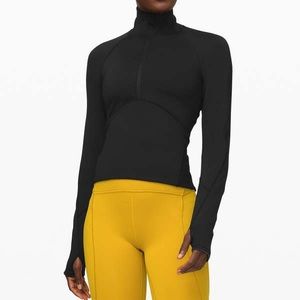 Black Lululemon 1/2 zip jacket